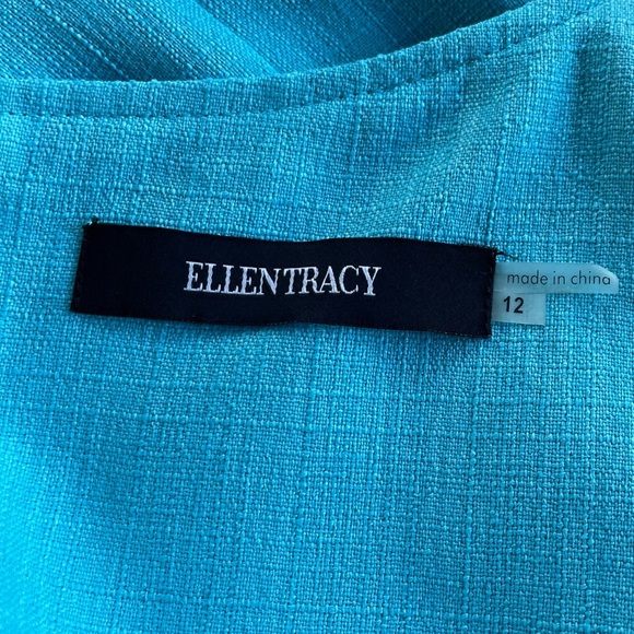 Ellen Tracy Sleeveless Tie-
Front Sheath Sz 12 - Picture 8 of 9